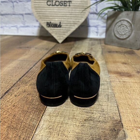 TORY BURCH- Women's Gigi Pointed Toe Color-Block Flats Size 9 - Picture 4 of 11